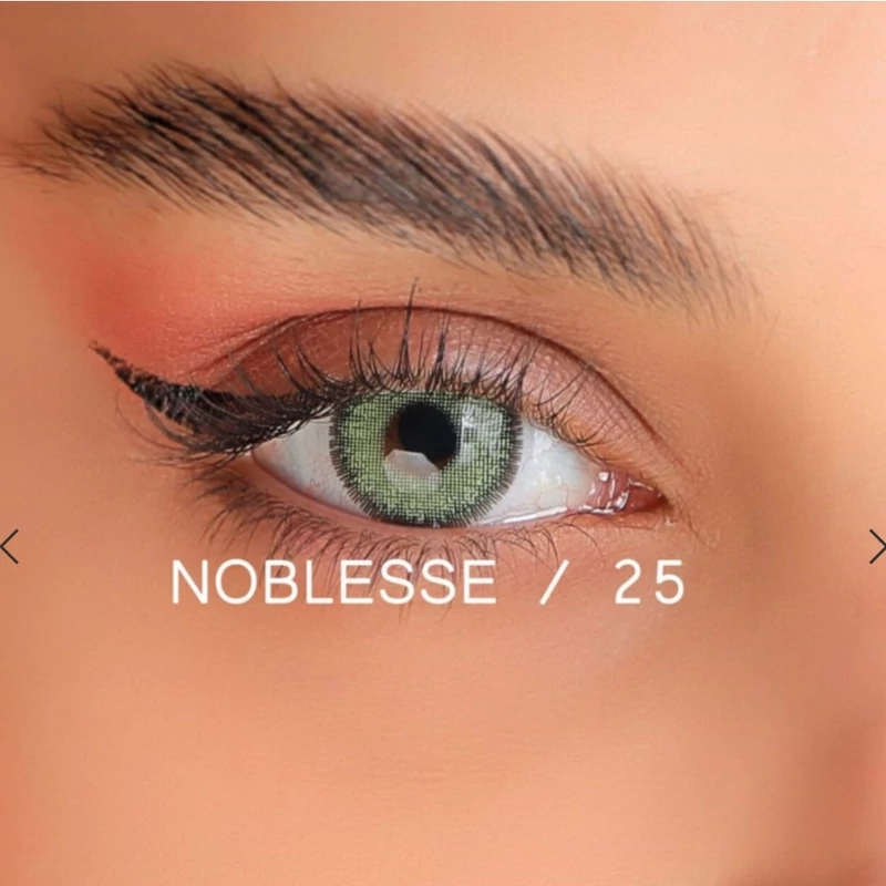لنز رنگی چشم NOBLESSE نابلس شماره  25 ساخت کره (6 ماه ماندگاری)