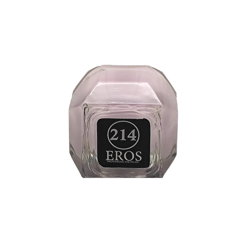 لاک براق ناخن ایروس مدل دایموند شماره 214 رنگ یاسی