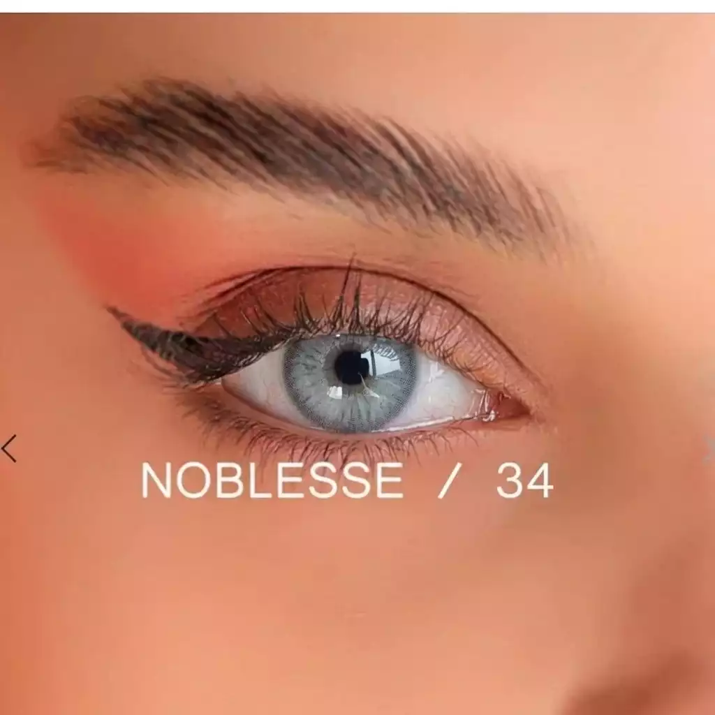 لنز رنگی چشم NOBLESSE نابلس شماره  34 ساخت کره (6 ماه ماندگاری)
